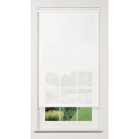Linen Avenue Cordless 5% Solar Screen Standard Roller Shade, 48 1/2 W x 48 H, White R2SS5WT4850B48